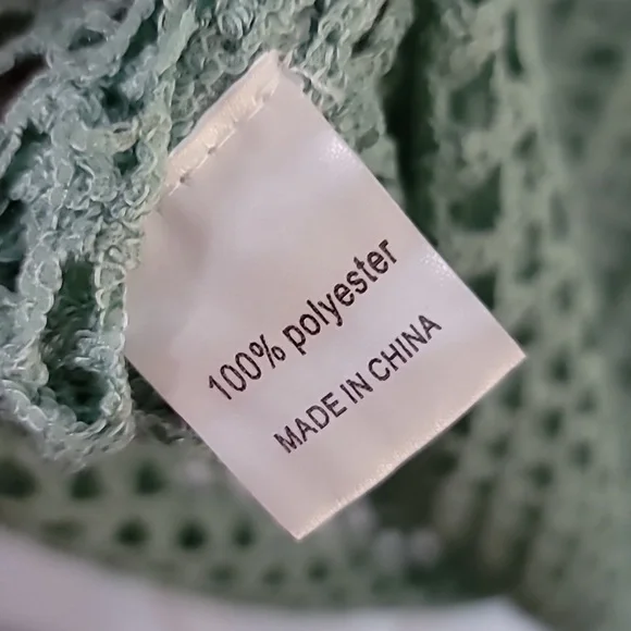 Light Sage Crochet Cover-Up - Picture 9 of 9